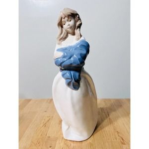 Diana Porcelain Girl Figurine 11.5” Hand Painted Spain